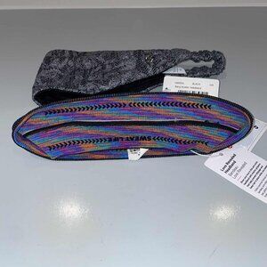 LULULEMON Set of 2 Bangbuster / Headband – NEW WITH TAGS Rainbow & Herringbone